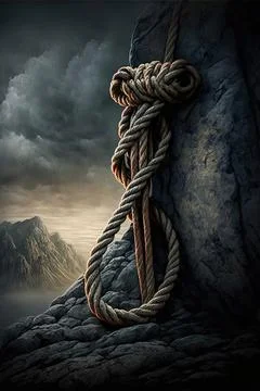Rope of climbing Stock Illustration
