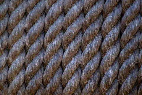 Rope - close-up. Rope background Stock Photos