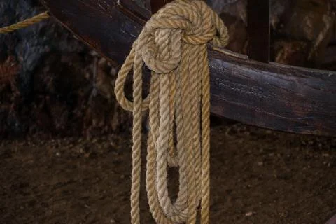 Rope - close-up. Rope background Foto stock