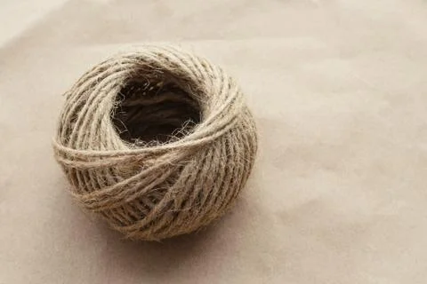 Rope closeup on paper background Stock Photos