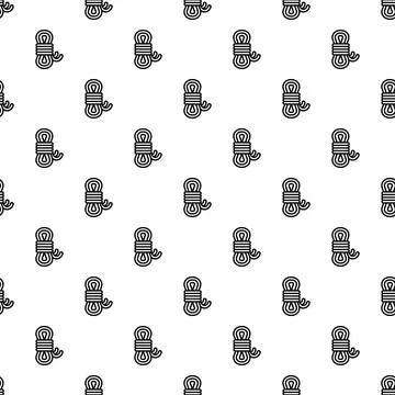 Rope coil pattern creating seamless background design イラスト素材
