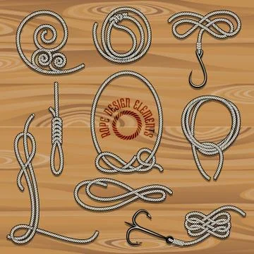 Rope Collection Stock Illustration