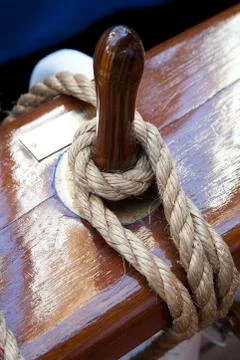 Rope control the sails Stock Photos