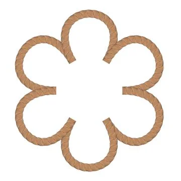 Rope Creative Ornament Stock Illustration