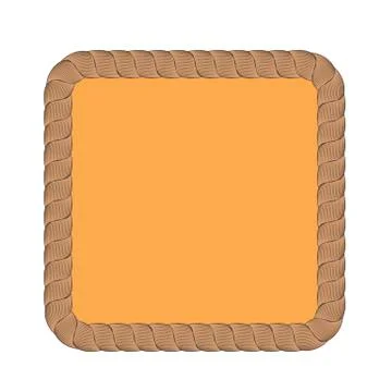 Rope Creative Ornamental Frame Illustrazione stock