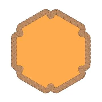 Rope Creative Ornamental Frame Illustrazione stock