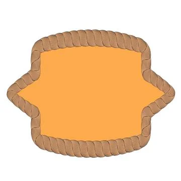 Rope Creative Ornamental Frame Illustrazione stock