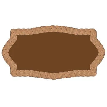 Rope Creative Ornamental Frame Illustrazione stock
