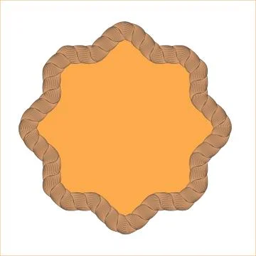 Rope Creative Ornamental Frame Illustrazione stock