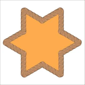 Rope Creative Ornamental Frame Illustrazione stock