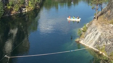 Rope descent Stock Footage 97820399