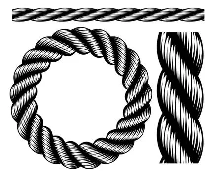 Rope Design Elements Illustrazione stock