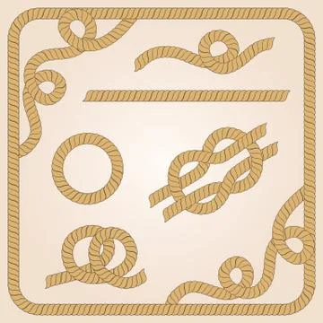 Rope elements 스톡 일러스트