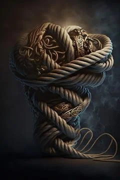Rope of entanglement Stock Illustration