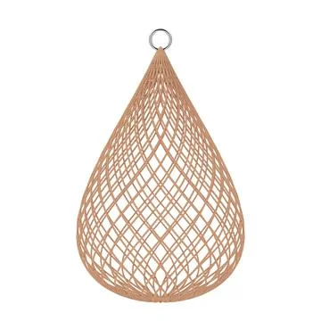 Rope Fishing Net. 3d Rendering Stock Illustration