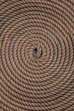 Rope folded helix Stock Photos
