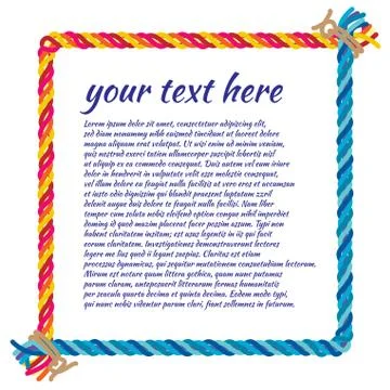 Rope-frame Stock Illustration