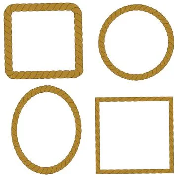 Rope Frames Illustrazione stock