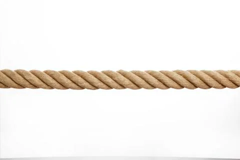 Rope in front of a white background Stock Photos