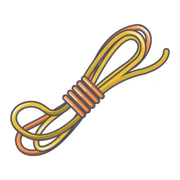 Rope icon, cartoon style Stock Illustration