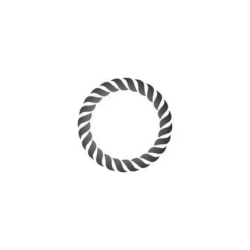 Rope icon logo design template illustration Illustrazione stock