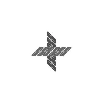Rope icon logo design template illustration 库存插图