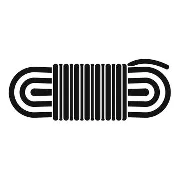 Rope icon, simple style Stock Illustration