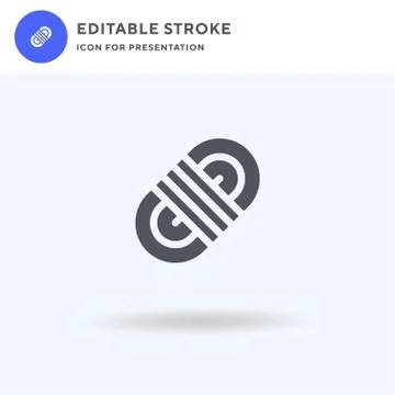 Rope icon vector, filled flat sign, solid pictogram isolated on white, logo Stock Illustration