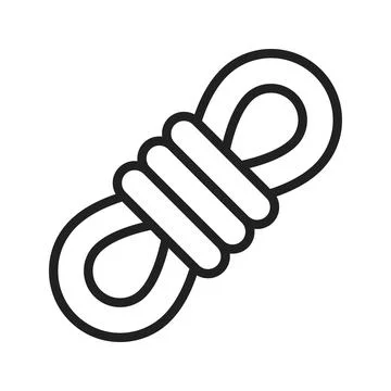Rope icon vector image. Illustrazione stock