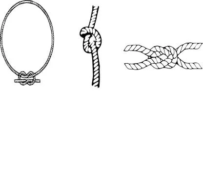 Rope icon on white background Stock Illustration