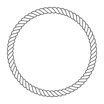 Rope icon with a white background. Stock Illustration