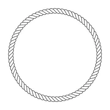 Rope icon with a white background. Stock Illustration