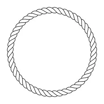 Rope icon with a white background. Stock Illustration
