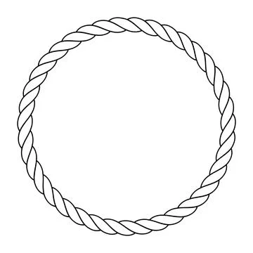 Rope icon with a white background. Stock Illustration
