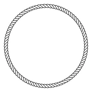 Rope icon with a white background. Stock Illustration