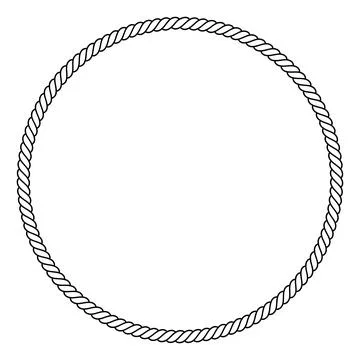 Rope icon with a white background. Stock Illustration