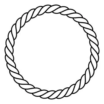 Rope icon with a white background. Stock Illustration