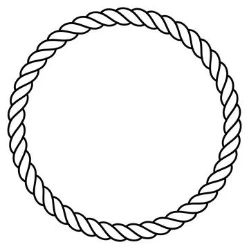 Rope icon with a white background. Stock Illustration