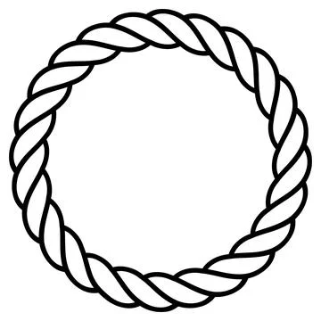 Rope icon with a white background. Stock Illustration