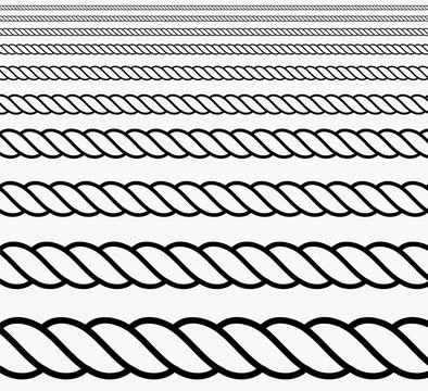 Rope icon with a white background. Stock Illustration