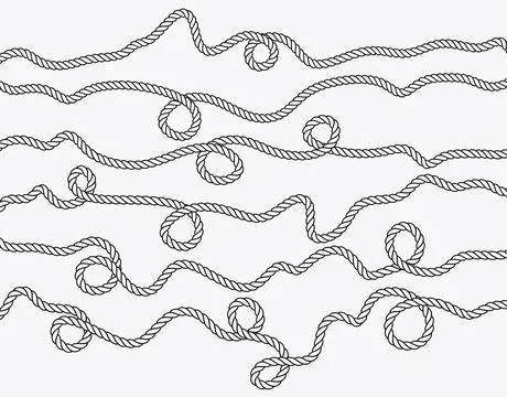 Rope icon with a white background. Stock Illustration
