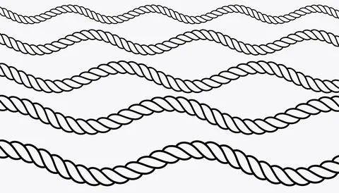 Rope icon with a white background. Stock Illustration