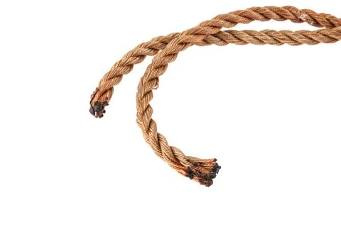 Rope isolated on white background Stock Photos