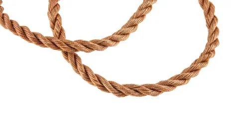 Rope isolated on white background Stock Photos