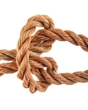 Rope isolated on white background Stock Photos