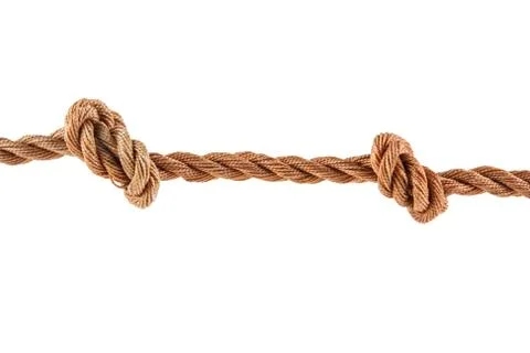 Rope isolated on white background Foto stock
