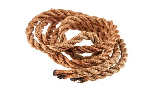 Rope isolated on white background Stock Photos