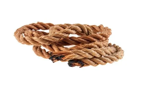 Rope isolated on white background Stock Photos