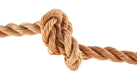 Rope isolated on white background Stock Photos