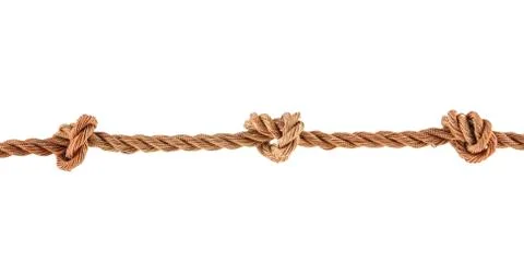 Rope isolated on white background Stock Photos